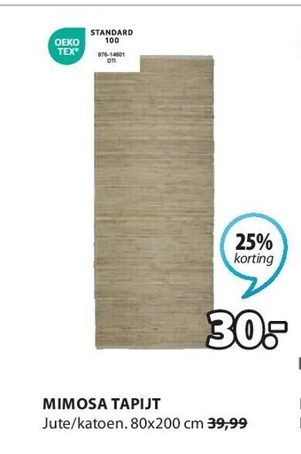 Jysk Mimosa tapijt aanbieding
