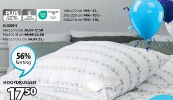 Jysk Hoofdkussen aanbieding