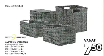 Jysk Caspersen opbergbox b16 x l20 x h13 cm aanbieding