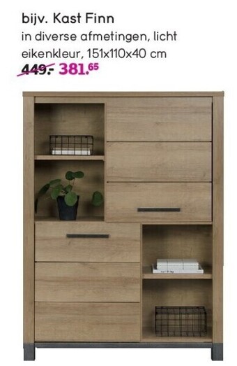 Leen Bakker Kast finn aanbieding