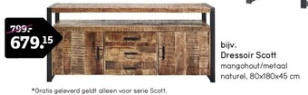 Leen Bakker Dressoir scott aanbieding