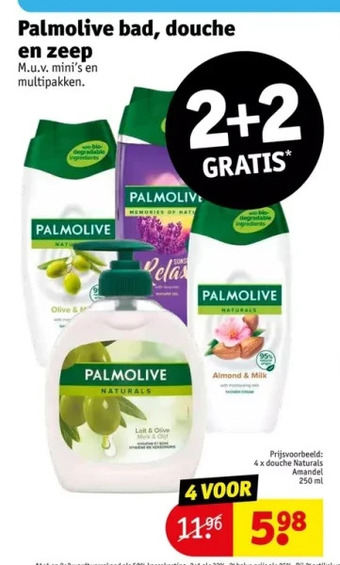 Kruidvat Palmolive bad, douche en zeep aanbieding