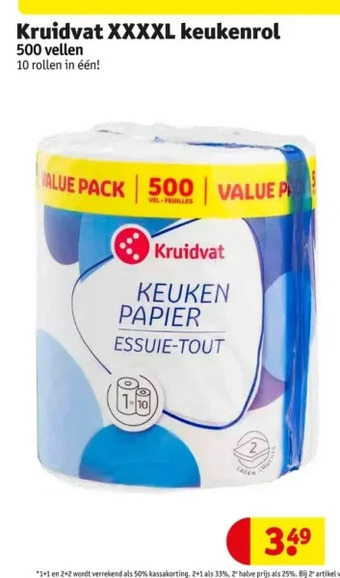 Kruidvat Kruidvat xxxxl keukenrol aanbieding