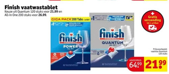 Kruidvat Finish vaatwastablet aanbieding