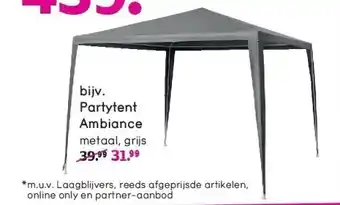 Leen Bakker Partytent ambiance metaal, grijs aanbieding