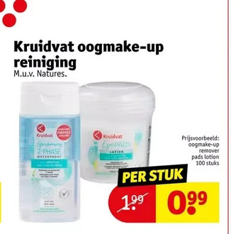 Kruidvat Kruidvat oogmake-up reiniging aanbieding
