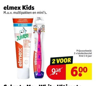 Kruidvat Elmex kids aanbieding