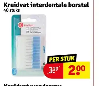 Kruidvat Kruidvat interdentale borstel 40 stuks aanbieding