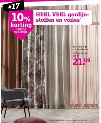Leen Bakker Voile riga aanbieding