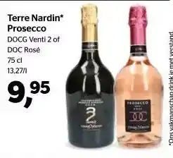 Terre nardin* prosecco docg venti 2 of doc rosé 75 ci