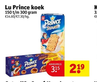 Kruidvat Lu prince koek aanbieding