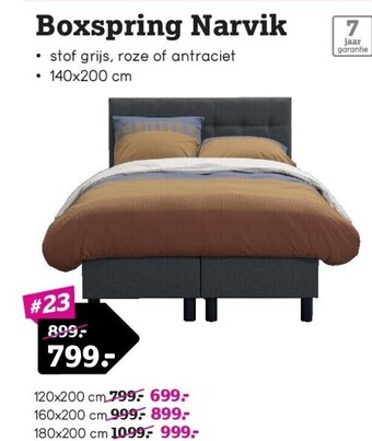 Leen Bakker Boxspring narvik aanbieding