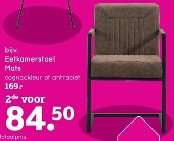 Leen Bakker Eetkamerstoel mats aanbieding