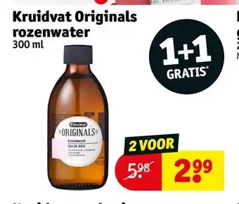 Kruidvat Kruidvat originals rozenwater 300 ml aanbieding