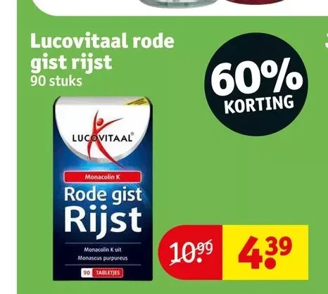 Lucovitaal rode gist riist promotie bij Kruidvat