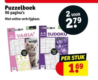 Kruidvat Puzzelboek aanbieding