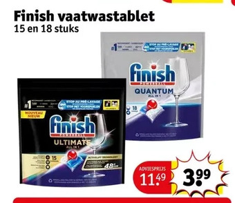 Kruidvat Finish vaatwastablet aanbieding