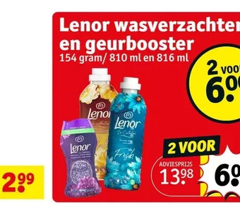 Kruidvat Lenor wasverzachter en geurbooster aanbieding