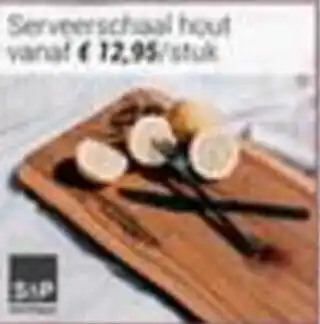 Serveerschaal hout