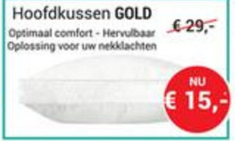 Hoofdkussen gold