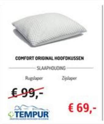 Meubelen Jonckheere Comfort original hoofdkussen aanbieding
