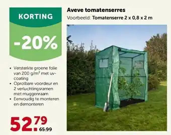 AVEVE Aveve tomatenserres aanbieding