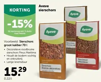 AVEVE Sierschors groot kaliber 70 l aanbieding