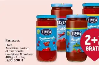 Delhaize Pastasaus elvea aanbieding