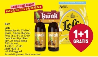 Delhaize Bier leffe aanbieding