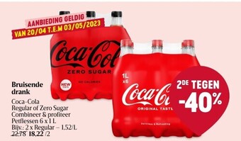 Delhaize Bruisende drank coca-cola aanbieding