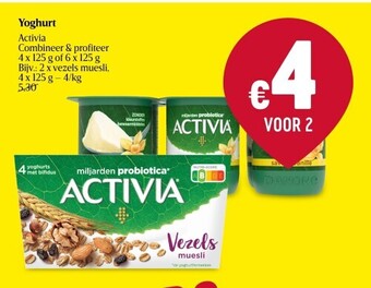 Delhaize Yoghurt activia aanbieding