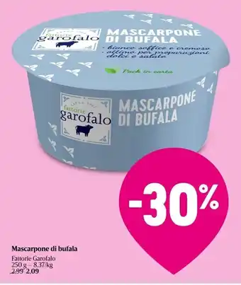 Mascarpone di bufala fattorie garofalo 250 g