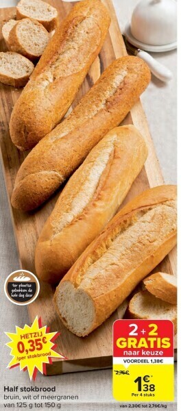 Carrefour Half stokbrood aanbieding