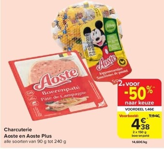Carrefour Charcuterie aoste en aoste plus aanbieding