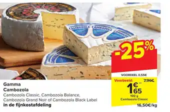 Carrefour Cambozola classic100g aanbieding