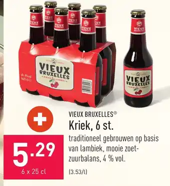 ALDI Vieux bruxelles kriek, 6 st. 6 x 25cl aanbieding