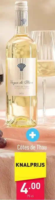 ALDI Cotes de thau 75cl aanbieding