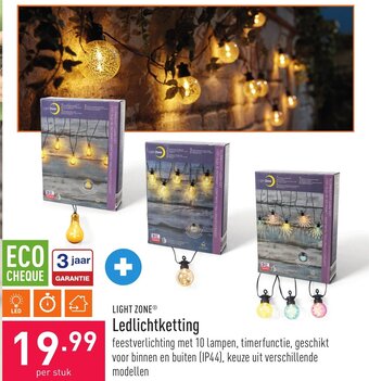 ALDI Light zone ledlichtketting aanbieding