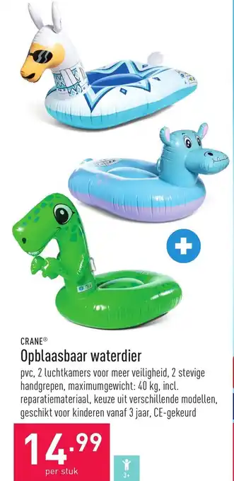 ALDI Crane opblaasbaar waterdier aanbieding