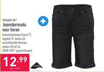 ALDI Straight up jeansbermuda voor heren aanbieding