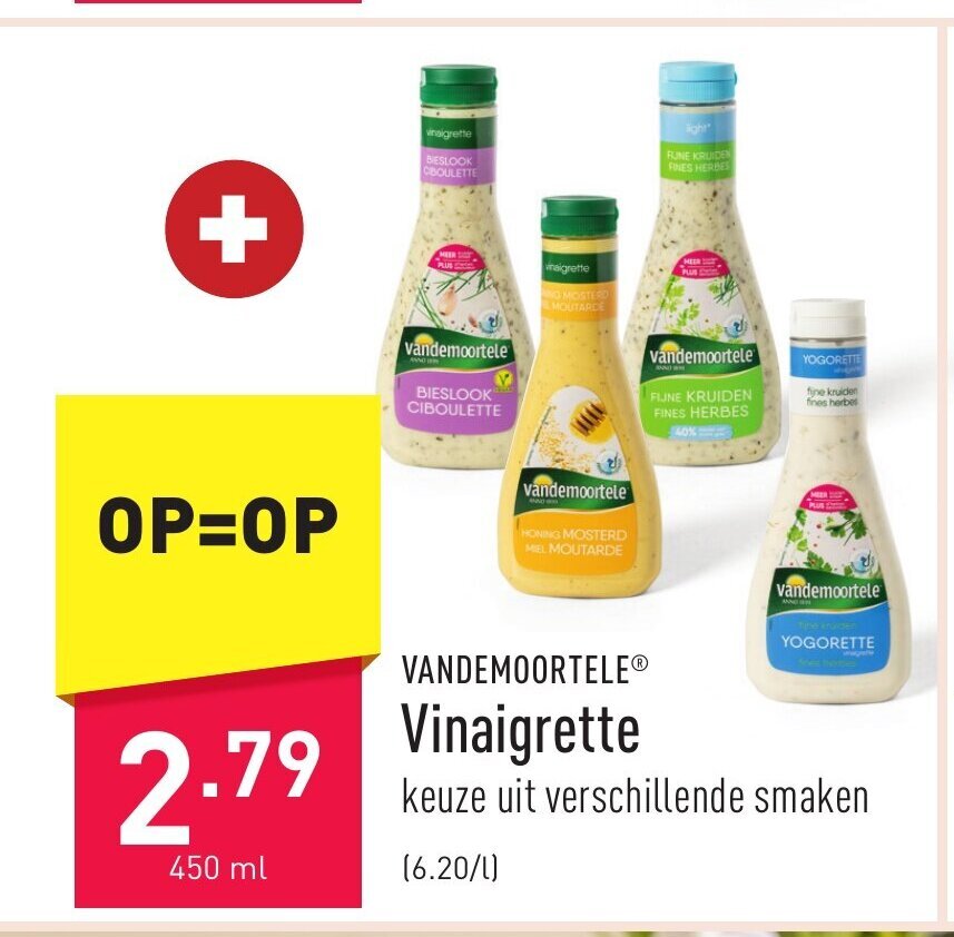 Vandemoortele vinaigrette 450ml promotie bij ALDI