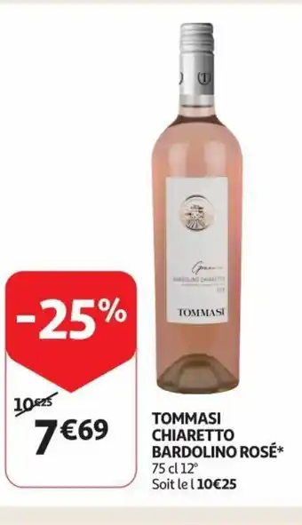 Auchan Tommasi Chiaretto Bardolino Rose 75cl aanbieding