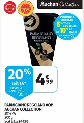 Parmigiano Reggiano AOP Auchan Collection 30% MG 200g