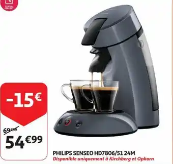 Auchan Philips Senseo HD7806/51 24M aanbieding