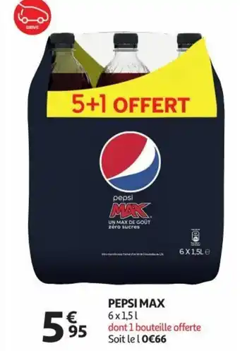 Auchan Pepsi Max 6 x 1.5L aanbieding
