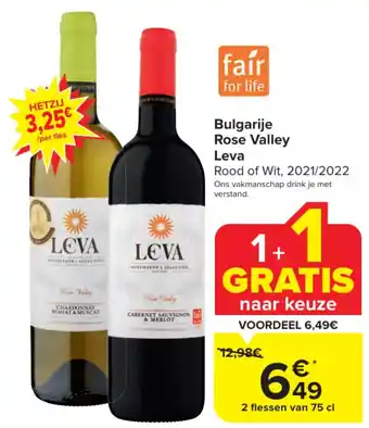 Carrefour Market Leva Rose Valley 2 Flessen van 75cl aanbieding