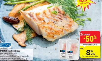 Carrefour Market Portie Kabeljauw aanbieding
