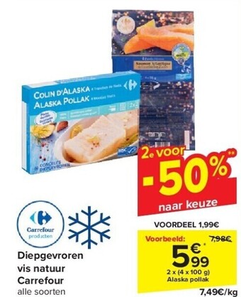 Carrefour Diepgevroren vis natuur carrefour aanbieding