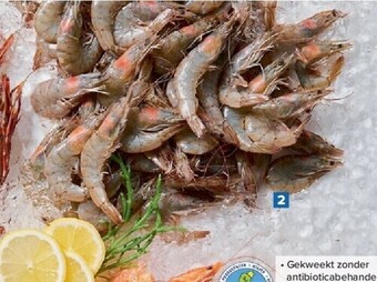 Carrefour Ontdooide rauwe hele garnalen aanbieding
