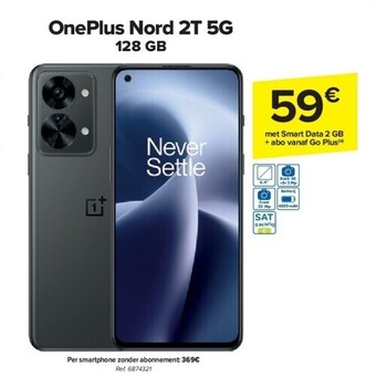 Carrefour Oneplus nord 2t 5g 128 gb aanbieding